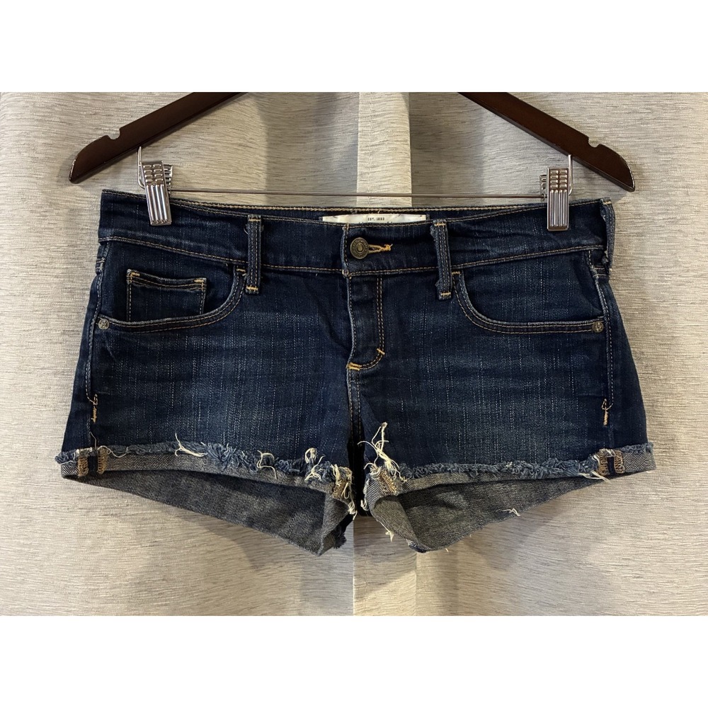 Abercrombie & Fitch Vintage Y2K Low Rise Hot Pants Jeans Shorts Size 4